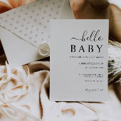 Minimalistische bruiloft Baby shower Kaart