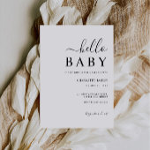 Minimalistische bruiloft Baby shower Kaart