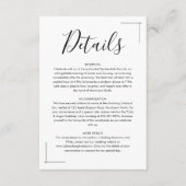 Minimalistische bruiloft behuizing Kaarten (Voorkant)