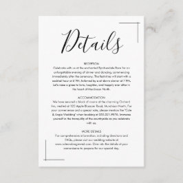 Minimalistische bruiloft behuizing Kaarten