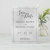 Minimalistische bruiloft Bewaar de datum Save The Date (Staand voorkant)