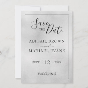 Minimalistische bruiloft Bewaar de datum Save The Date