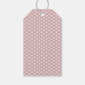 Minimalistische bruiloft Dank u Eenvoudig Wit Hart Cadeaulabel (Achterkant)