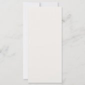 Minimalistische bruiloft dank u tafel plaats kaart (Achterkant)