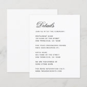 Minimalistische bruiloft Details Budget Behuizing  (Voorkant / Achterkant)