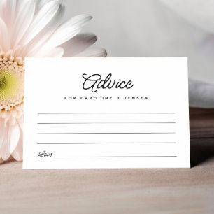 Minimalistische bruiloft douche huwelijksadvies Ka RSVP Kaartje