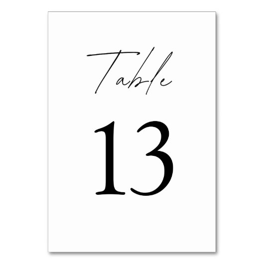 Minimalistische bruiloft Elegant Zwart & Wit Kaart (Achterkant)