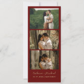 Minimalistische bruiloft foto booth strip lijst save the date (Voorkant)