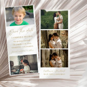 Minimalistische bruiloft foto booth strip lijst save the date