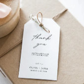 Minimalistische bruiloft gunst Label Sjabloon, Cadeaulabel