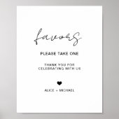 Minimalistische bruiloft gunsten Boho Vrijgezellen Poster (Voorkant)