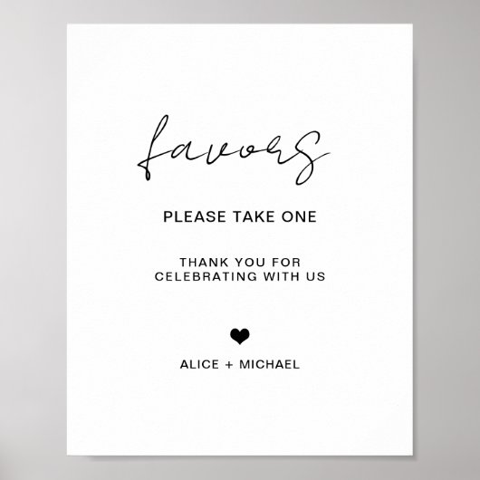 Minimalistische bruiloft gunsten Boho Vrijgezellen Poster (Voorkant)