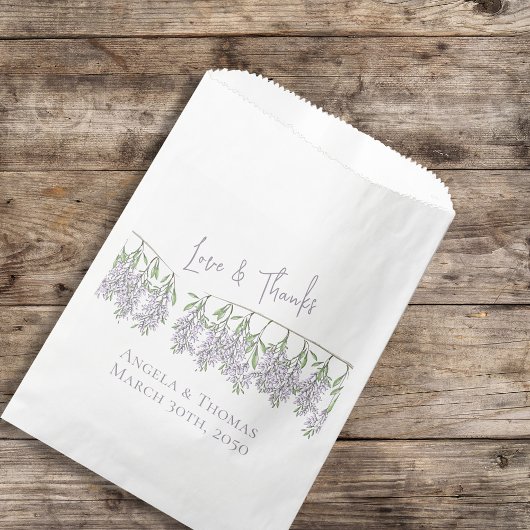 Minimalistische bruiloft gunsten Floral Lavendel E Bedankzakje