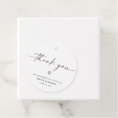 Minimalistische bruiloft Hartelijk dank Bedankjes Labels (In situ)