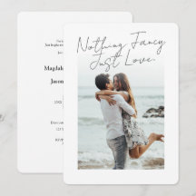 Minimalistische bruiloft met foto | Niets gewoons