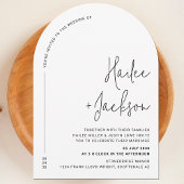 Minimalistische bruiloft Modern Stijlvol Eenvoudig Kaart