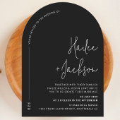 Minimalistische bruiloft Modern Stijlvol Eenvoudig Kaart