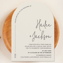 Minimalistische bruiloft Modern Stijlvol Eenvoudig