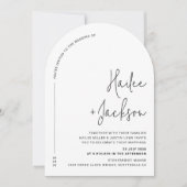 Minimalistische bruiloft Modern Stijlvol Eenvoudig Kaart (Voorkant)