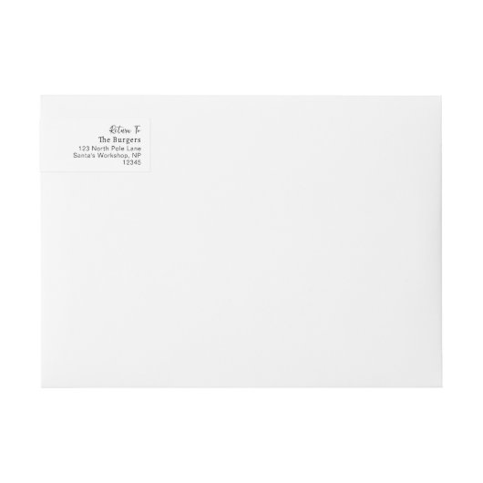 Minimalistische bruiloft moderne kalligrafie gast (Voorkant)