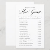 Minimalistische bruiloft of paren douchegame Kaart (Voorkant / Achterkant)