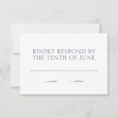 Minimalistische bruiloft RSVP-Kaart | moderne typo RSVP Kaartje (Voorkant)