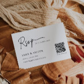 Minimalistische bruiloft RSVP Kaart Sjabloon