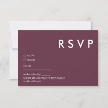 Minimalistische bruiloft RSVP Kaarten