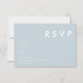 Minimalistische bruiloft RSVP Kaarten (Voorkant)