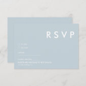 Minimalistische bruiloft RSVP Kaarten (Voorkant / Achterkant)