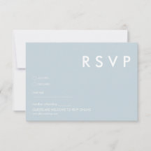 Minimalistische bruiloft RSVP Kaarten