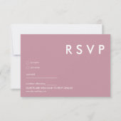 Minimalistische bruiloft RSVP Kaarten (Voorkant)