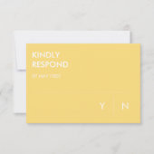 Minimalistische bruiloft RSVP Kaarten (Voorkant)