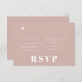 Minimalistische bruiloft RSVP Kaarten (Voorkant / Achterkant)