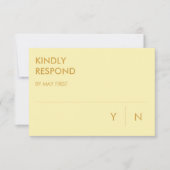 Minimalistische bruiloft RSVP Kaarten (Voorkant)