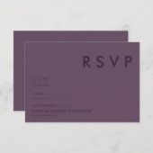Minimalistische bruiloft RSVP Kaarten (Voorkant / Achterkant)