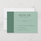 Minimalistische bruiloft RSVP Kaarten (Voorkant)