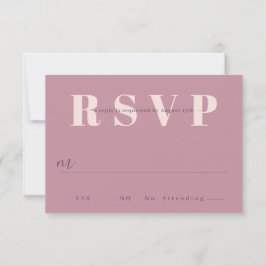 Minimalistische bruiloft RSVP Kaarten