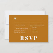 Minimalistische bruiloft RSVP Kaarten (Voorkant)