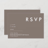 Minimalistische bruiloft RSVP Kaarten (Voorkant / Achterkant)