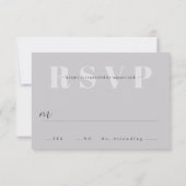 Minimalistische bruiloft RSVP Kaarten (Achterkant)