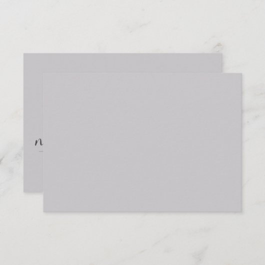 Minimalistische bruiloft RSVP Kaarten (Voorkant / Achterkant)