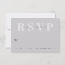 Minimalistische bruiloft RSVP Kaarten