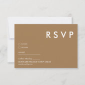Minimalistische bruiloft RSVP Kaarten (Voorkant)