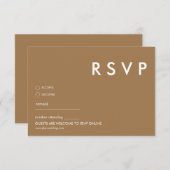 Minimalistische bruiloft RSVP Kaarten (Voorkant / Achterkant)