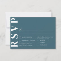 Minimalistische bruiloft RSVP Kaarten