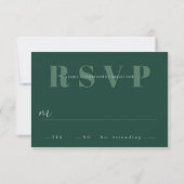 Minimalistische bruiloft RSVP Kaarten (Achterkant)