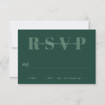 Minimalistische bruiloft RSVP Kaarten