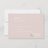 Minimalistische bruiloft RSVP Kaarten (Voorkant)