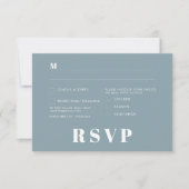 Minimalistische bruiloft RSVP Kaarten (Voorkant)